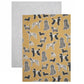 Woof Tea Towel set - 2 Pack - Sunset Yellow