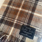 Scottish Tartan Blanket - Stewart Natural Dress - Recycled Wool