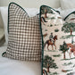 Equestrian Cushion Cover - Horse Print