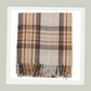 Scottish Tartan Blanket - Mackellar Natural - 100% Recycled Wool