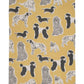 Woof Tea Towel set - 2 Pack - Sunset Yellow