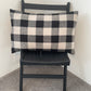 Linen Lumbar Cushion Cover - Black Gingham