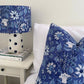 Block Print Cushion Cover - Jaipur Blue Floral