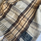 Scottish Tartan Blanket - Mackellar Natural - 100% Recycled Wool