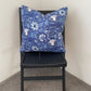 Block Print Cushion Cover - Jaipur Blue Floral