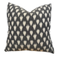 Ikat Cushion Cover - Grey and Warm White