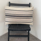 Linen Blend Lumbar Cushion Cover - Charcoal Wide Stripe