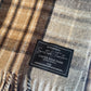 Scottish Tartan Blanket - Mackellar Natural - 100% Recycled Wool