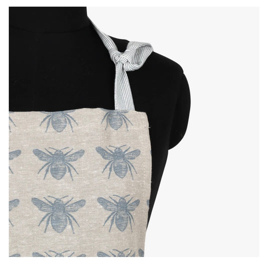 Honey Bee Apron - Blue Haze