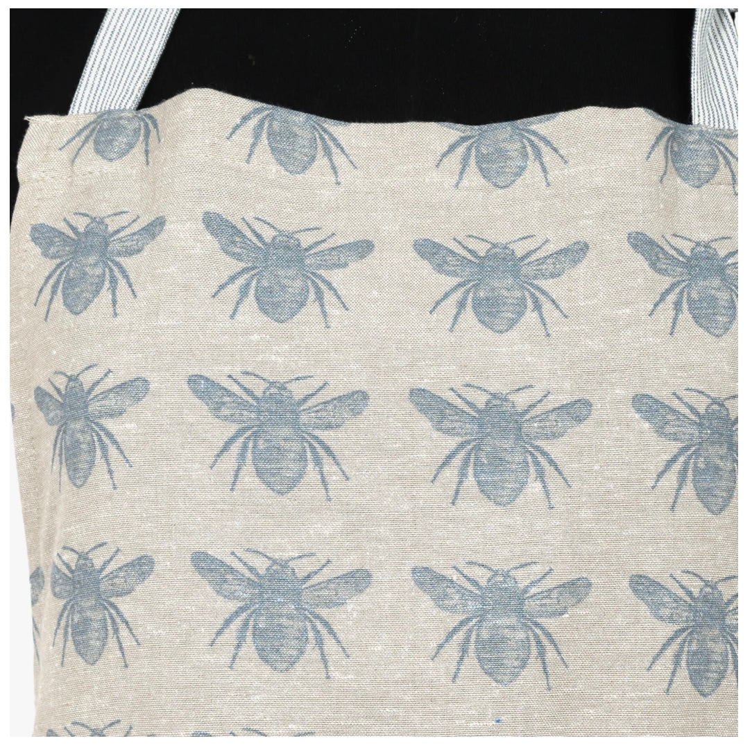 Honey Bee Apron - Blue Haze